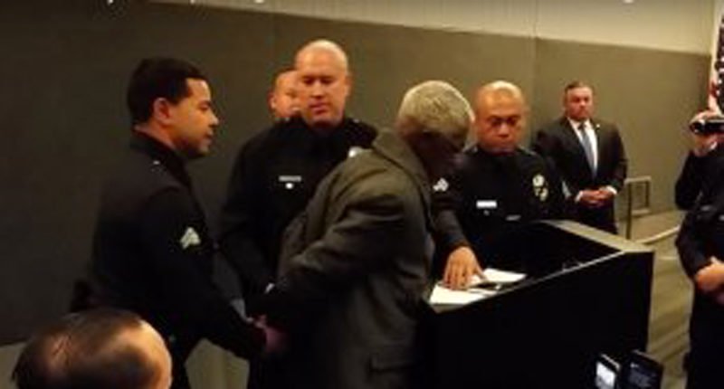 Los Angeles Police Are Arresting People For Speaking 20 Seconds Over Their Allotted Time at City Meetings