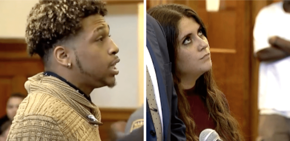 20-Year-Old Student Sentenced To Prison For Lying About Being Raped By Football Players Rolls Her Eyes During Sentencing